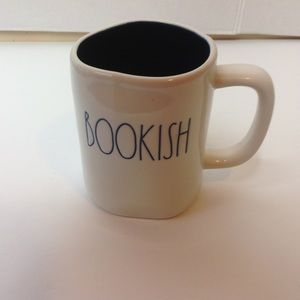 Rae Dunn Mug RARE BOOKISH Blue Artisan Collection